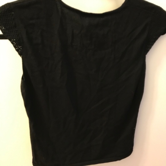Nine West Black Cap Sleeve Top - Picture 4 of 5